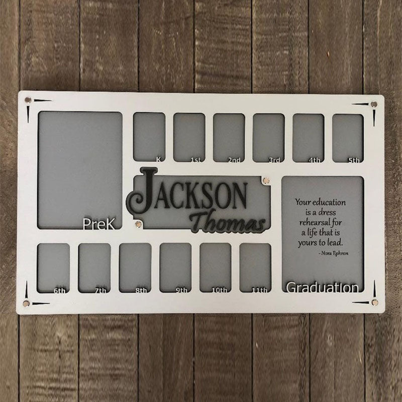 School Years Picture Frame, K-12 Photo Frame Graduation Gift
