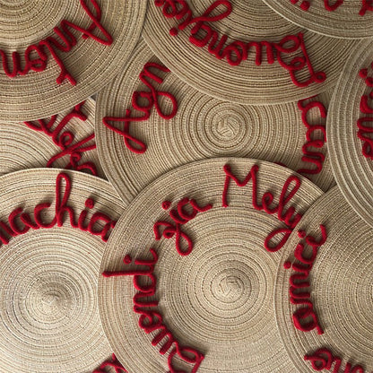 Placemat with name