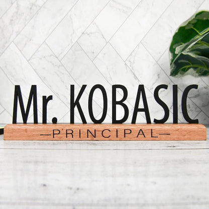 Desk Name Plate for Teacher, Principal, Executive