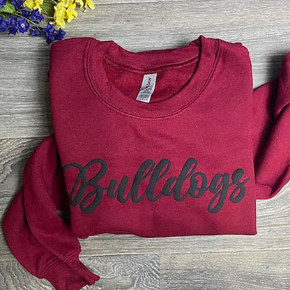 CUSTOM Team Sweatshirt, embossed puff, Custom Team Name Sweatshirt
