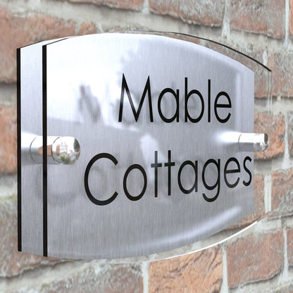 Modern Contemporary Property Number Door Sign Plaque