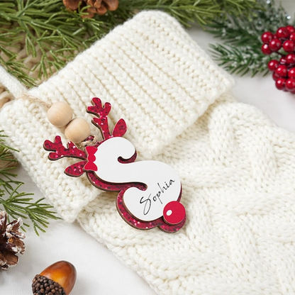 Personalized Christmas Name Ornaments, Initial Ornament 2025