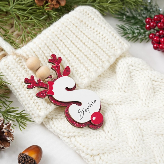 Personalized Christmas Name Ornaments, Initial Ornament 2025