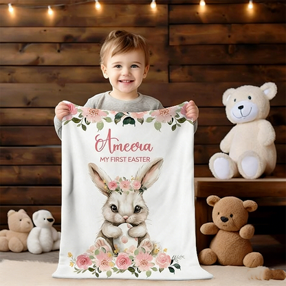 Baby’s First Easter Personalized Blanket