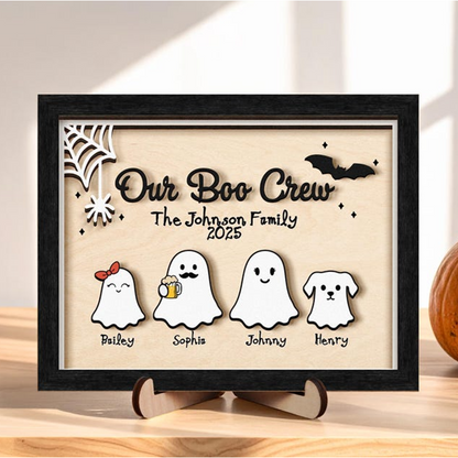 Personalized Halloween Family Sign,Boo Family,Cute Halloween Decor