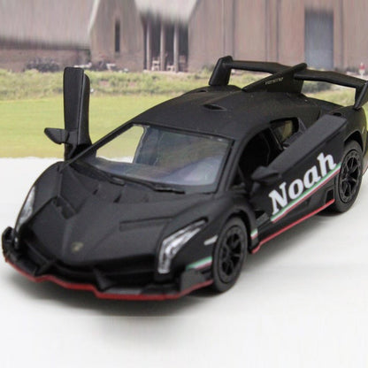 PERSONALISED NAME Gift Toy Car Boys Dad Grandad Brother Husband Father Diecast Model Birthday Gift