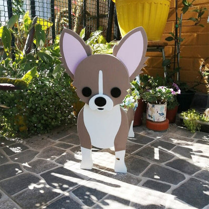 Dog Cat Pet Organizer Patio Indoor Outdoor Wood Planter