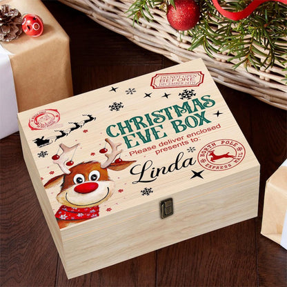 Personalised Christmas Eve Box Reindeer For Children