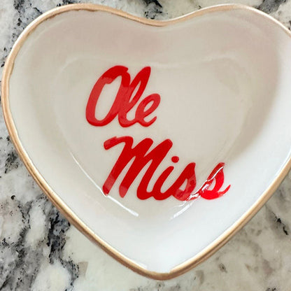 University custom trinket ring dish dorm decor graduation University jewelry