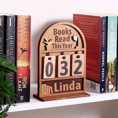 Personalized Book Tracker - Books Read This Year Counter