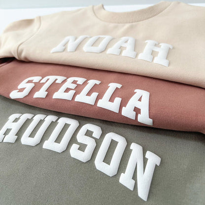 Puff Lettering oversized Sweatshirt Bodysuit