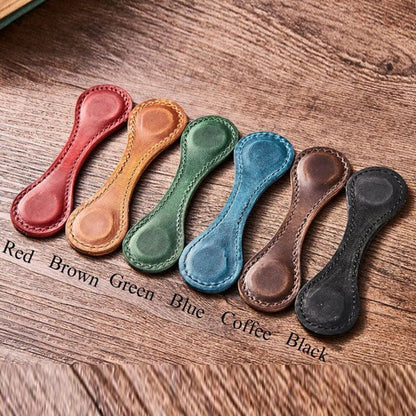 Customized Magnetic Leather Bookmark, Personalized Leather name Bookmark, Reader Gift