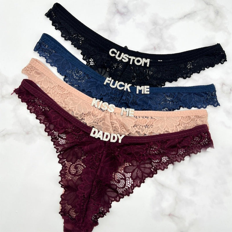 Custom Name Thong, Personalised Name Thong, Name Thong