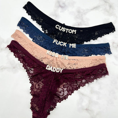 Custom Name Thong, Personalised Name Thong, Name Thong