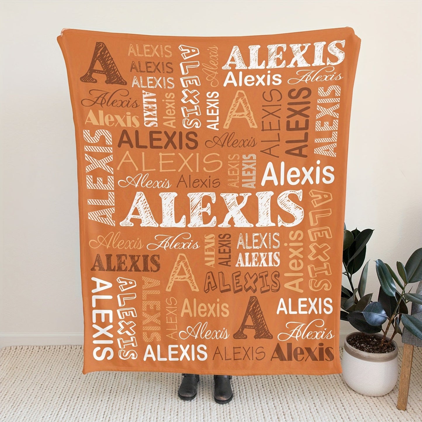 Custom Name Blanket - Soft and Warm Flannel Personalized Blanket