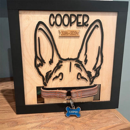 Dog Memorial Sign, Pet Memorial, Dog Remembrance, Pet Remembrance, Dog Collar Frame