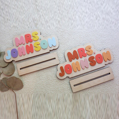 Personalized Teacher Name Sign | Teacher Desk Name Sign
