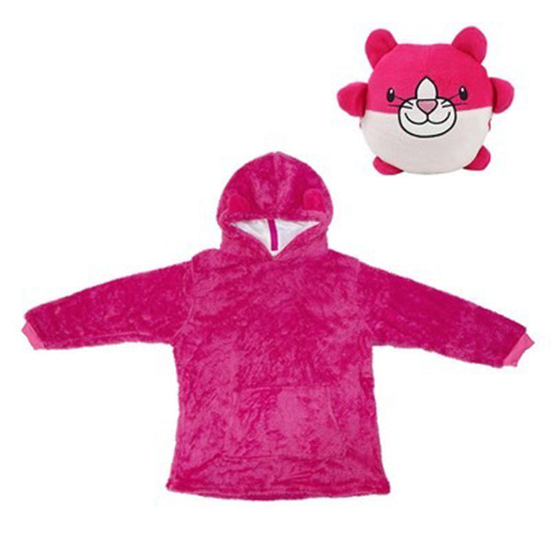 Oversized Kids Microfiber Wearable Blanket With Bag