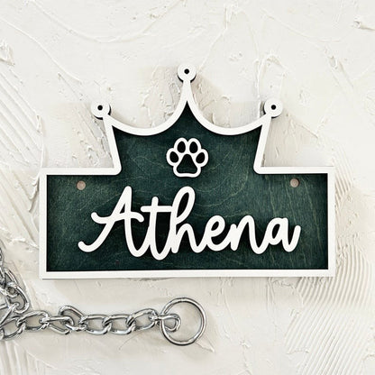 Personalized Crate Sign, Custom Dog Decor