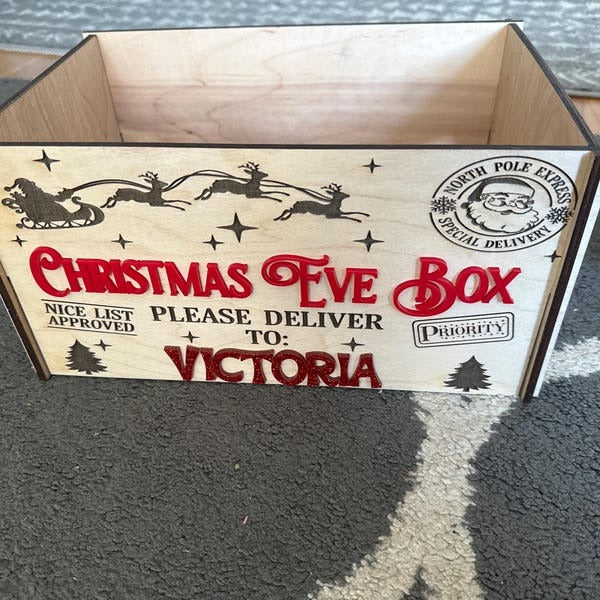 Christmas Eve Box/Christmas Eve Crate/Personalized