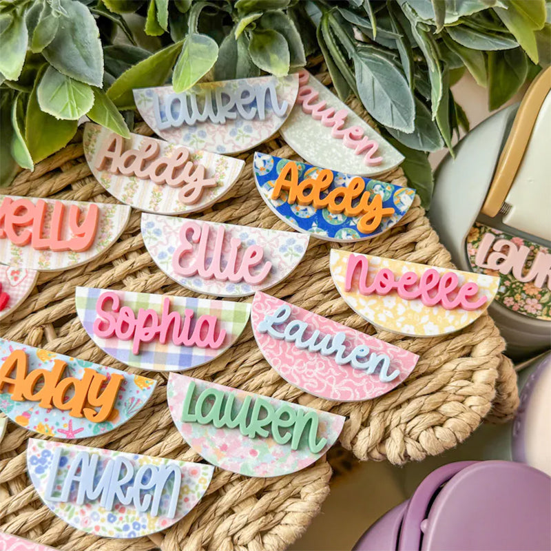 SUMMER Owala Name Plate, Personalized Owala Name Plate