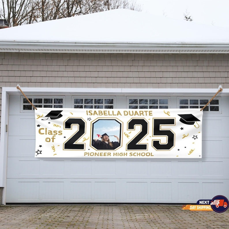 Personalized Graduation Banner, Graduation Announcement