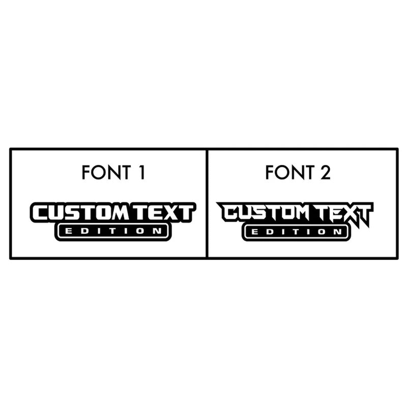 Custom text badge, Edition badge, Custom edition badge