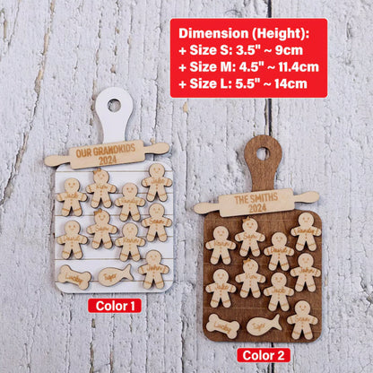 Family Gingerbread Ornament Personalized Christmas Ornament