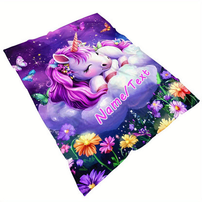 Custom Name/Text Blankets  Magical Bedspread with -Tear Flannel, Large Bedding