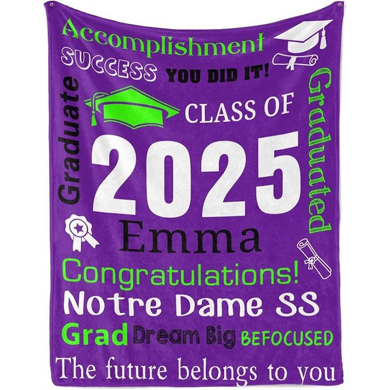 Personalized Graduation Blankets Graduation Gift