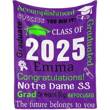Personalized Graduation Blankets Graduation Gift