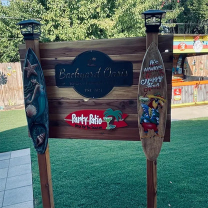 Handmade Surfboard Sign,Personalized