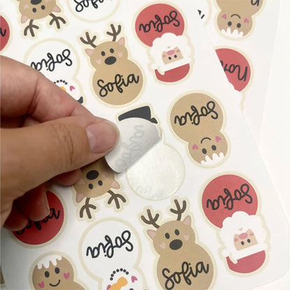 Personalized Christmas Gift Tag Stickers