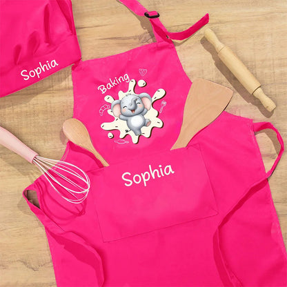 Personalized Cute Animal Adjustable Kid Apron