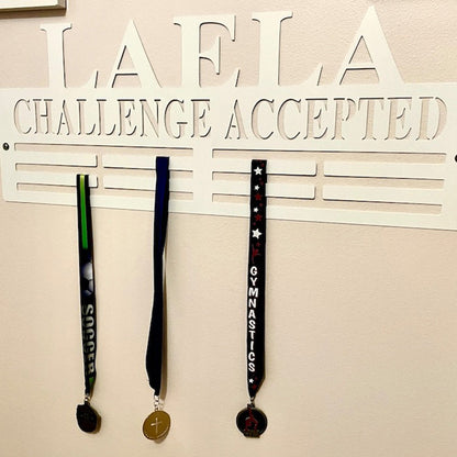 Personalized Sports Medal Display Hanger, Custom Name Medal Hanger