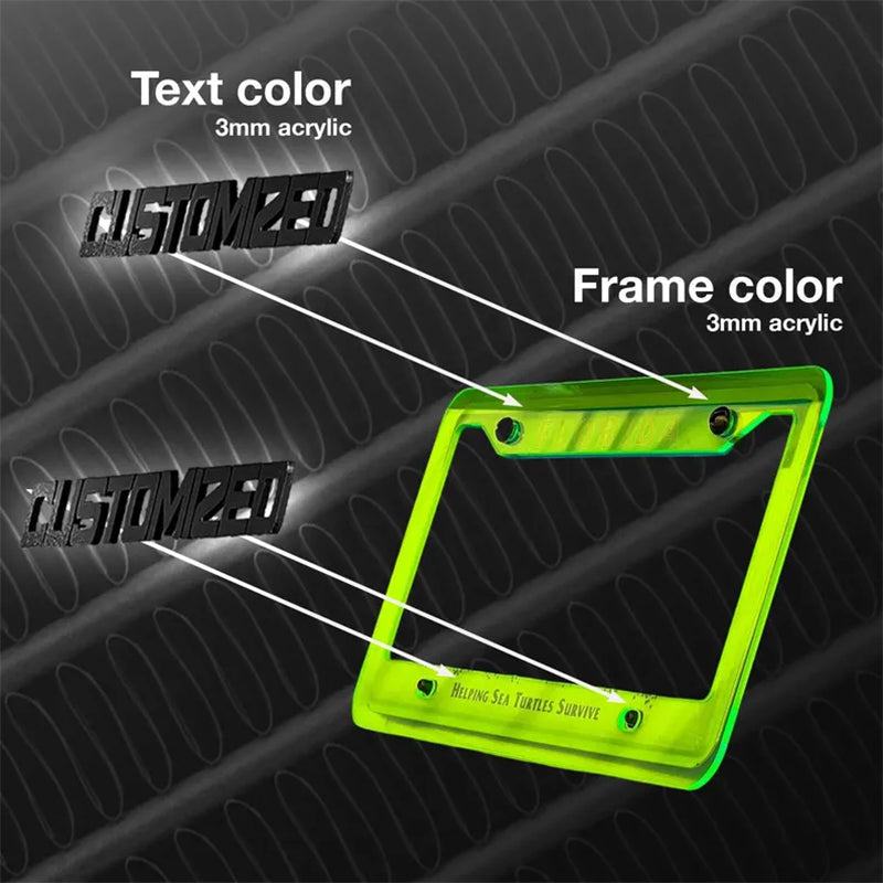 Custom License Plate Frame Cover