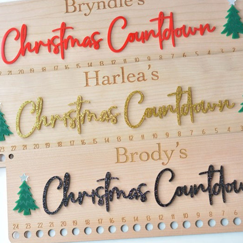 Candy Cane Christmas Countdown Personalized Christmas Advent Calendar for Kids