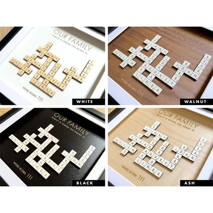 Mothers Day Presents Scrabble Frame Family Tree Personalized Decor Gift