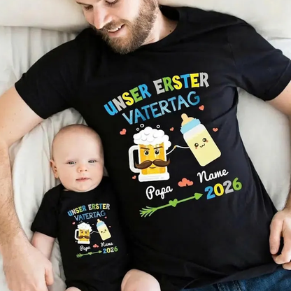 Custom First Father's Day Baby Bodysuit – Perfect Gift for New Dads! Unique