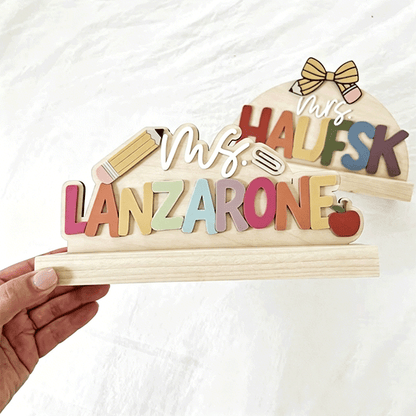 teacher desk name sign | name sign for teacher | teacher gift