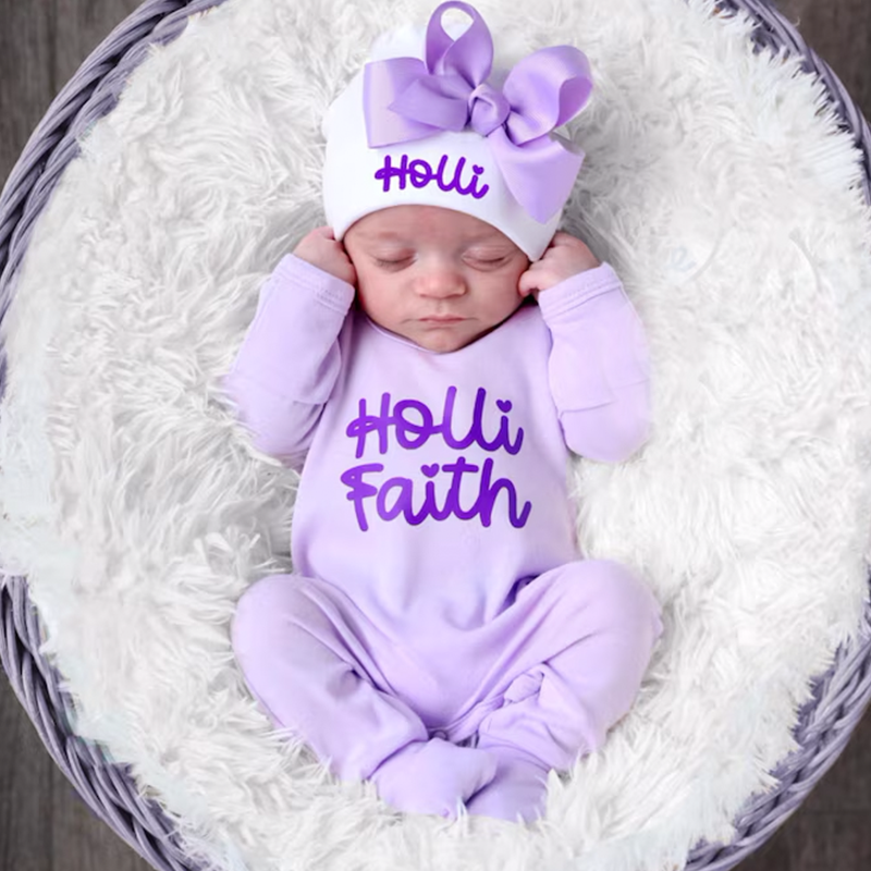 Baby Girl Coming Home Outfit Baby Girl Gift Newborn Girl Outfit