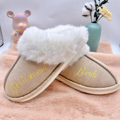 Personalized Plush Slippers for Women