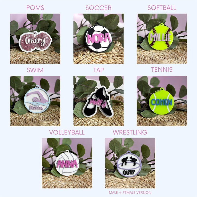 Personalized Sports Bag Tag