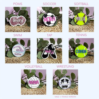 Personalized Sports Bag Tag