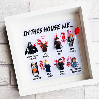 In This House We… Horror Gift Frame (Halloween Scary Movie)