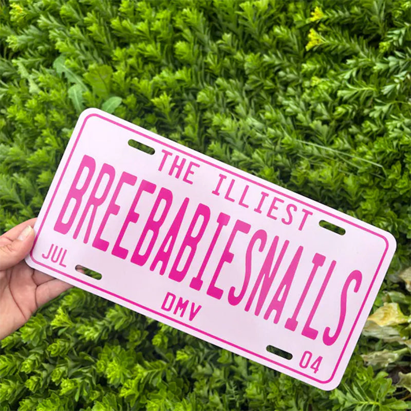 Customized Any Style License plate Any Color Any Text Design