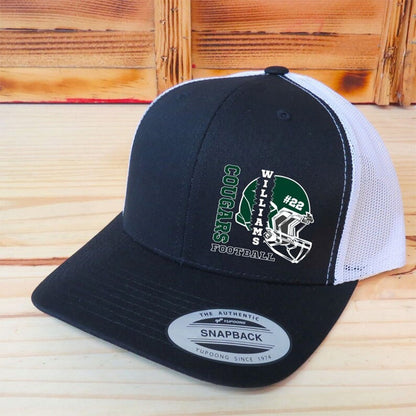 Custom Sport Hat,Football Softball Baseball Sport Hat, School Spirit