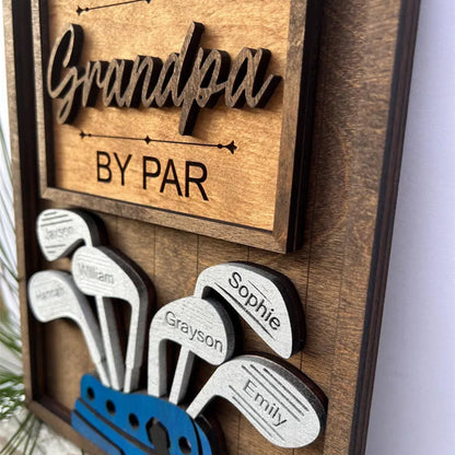 Personalized Dad or Grandpa Golf Sign