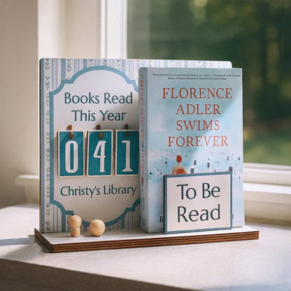 Personalized Book Holder - Book Tracker, Books Read This Year Counter