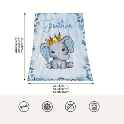 Custom Name Personalized Blanket for Girls Boys